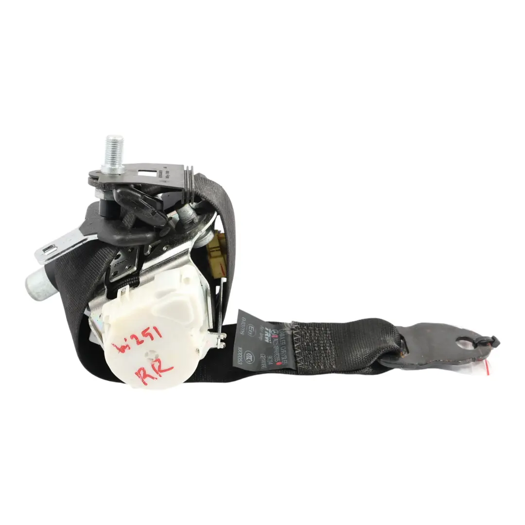 Mercedes W251 Rear Third Row Folding Seat Belt Right O/S Black - SKU A2518608285 - Part number A2518608285