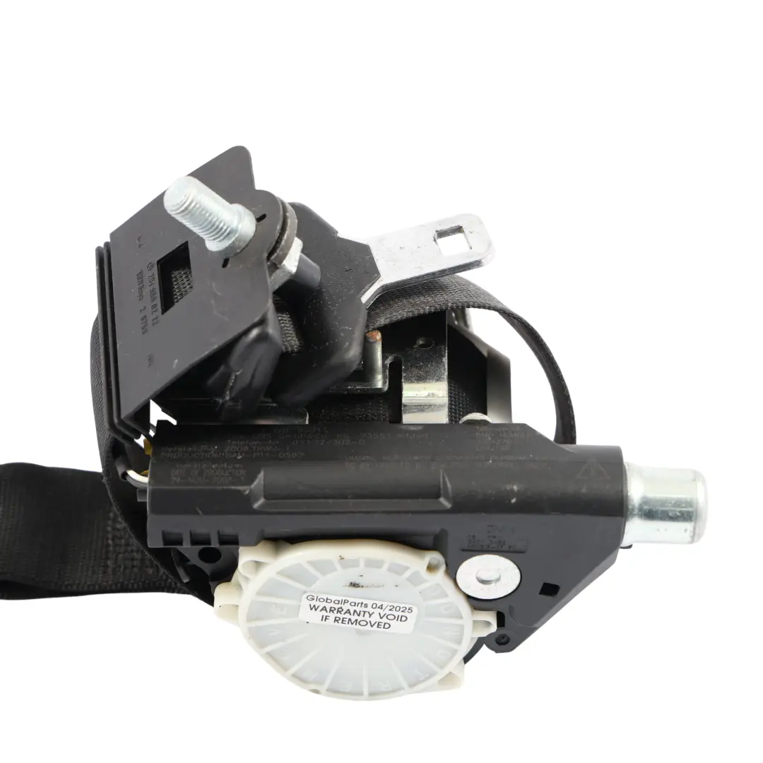 Mercedes W251 Rear Third Row Folding Seat Belt Right O/S Black - SKU A2518608285 - Part number A2518608285