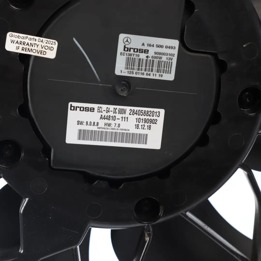 Radiator Fan Mercedes W164 R251 Engine Cooling Fan Motor Diesel to with Part number A2519063900 Radiator Fan Mercedes W164 R251 Engine Cooling Fan Motor Diesel - SKU A2519063900 - Part number A2519063900