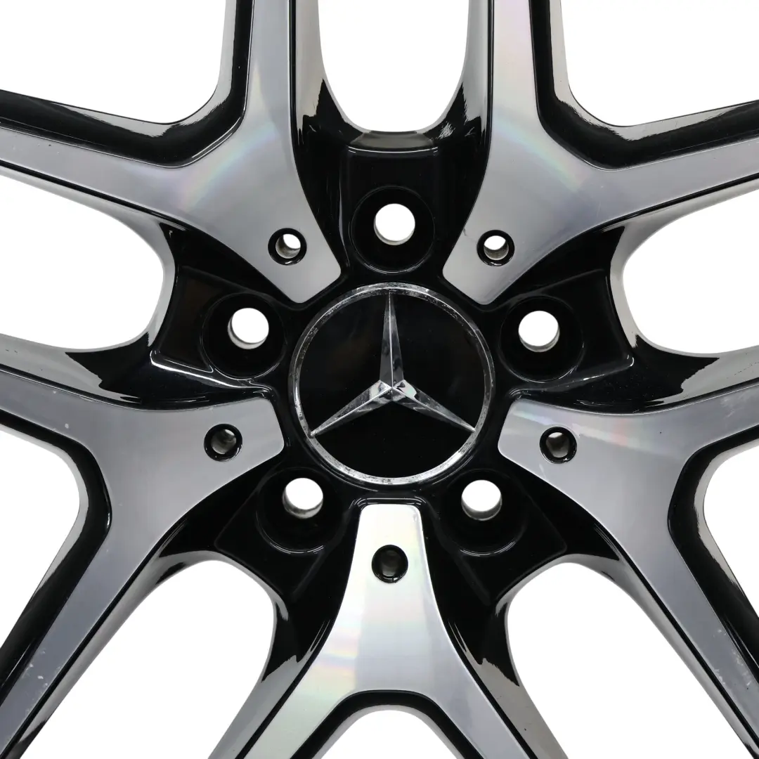 Rim Mercedes GLC X253 C253 Front Alloy AMG 19" 8J ET:38 to Black Wheel with Part number A2534011800 Black Wheel Rim Mercedes GLC X253 C253 Front Alloy AMG 19" 8J ET:38 - SKU A2534011800-8 - Part number A2534011800