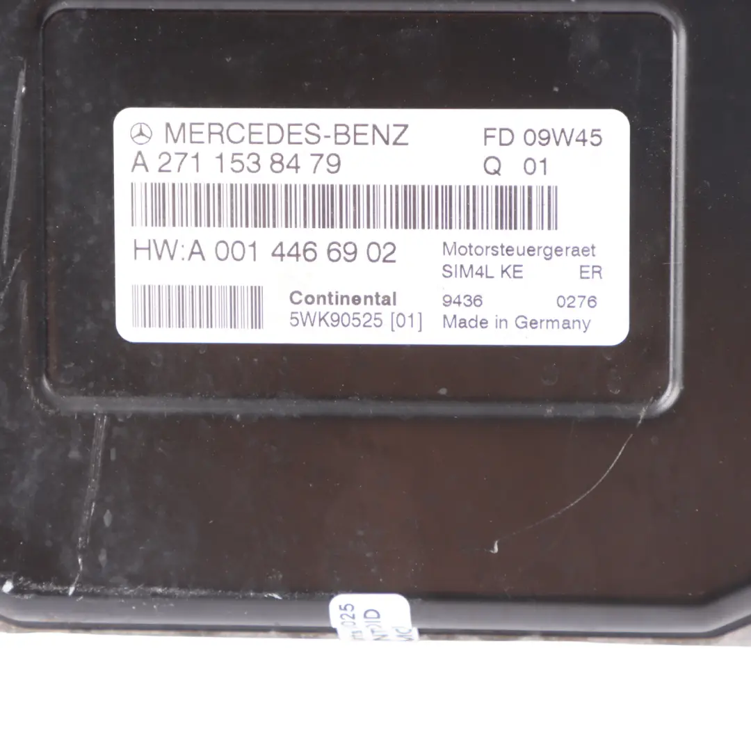 M271.946 143HP Engine Control ECU A6121536379 Automatic to Mercedes W203 C118 with Part number A2711538479 Mercedes W203 C118 M271.946 143HP Engine Control ECU A6121536379 Automatic - SKU A2711538479 - Part number A2711538479