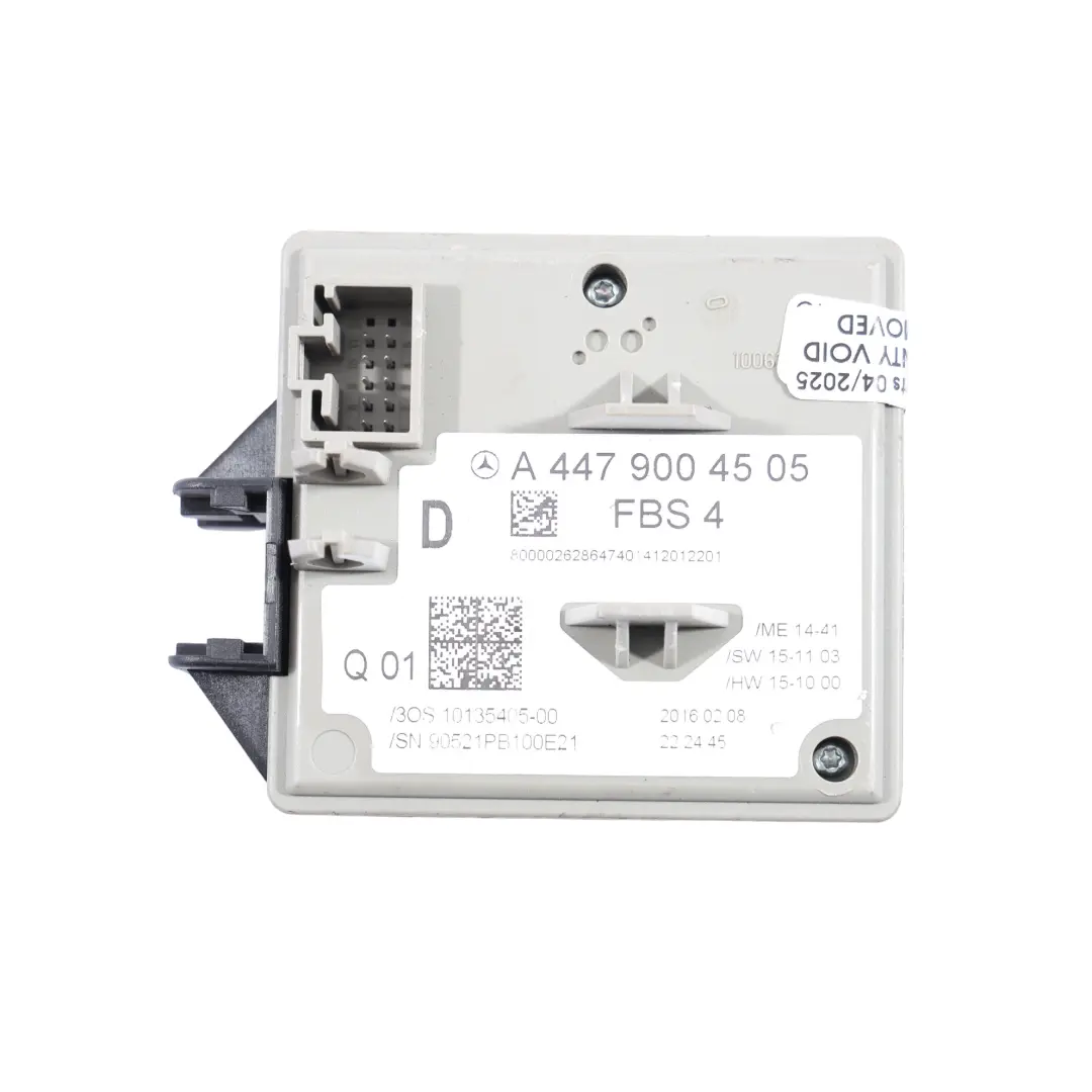 Ignition Switch Lock Control Unit to Mercedes Vito W447 with Part number A4479004505 Mercedes Vito W447 Ignition Switch Lock Control Unit - SKU A4479004505 - Part number A4479004505