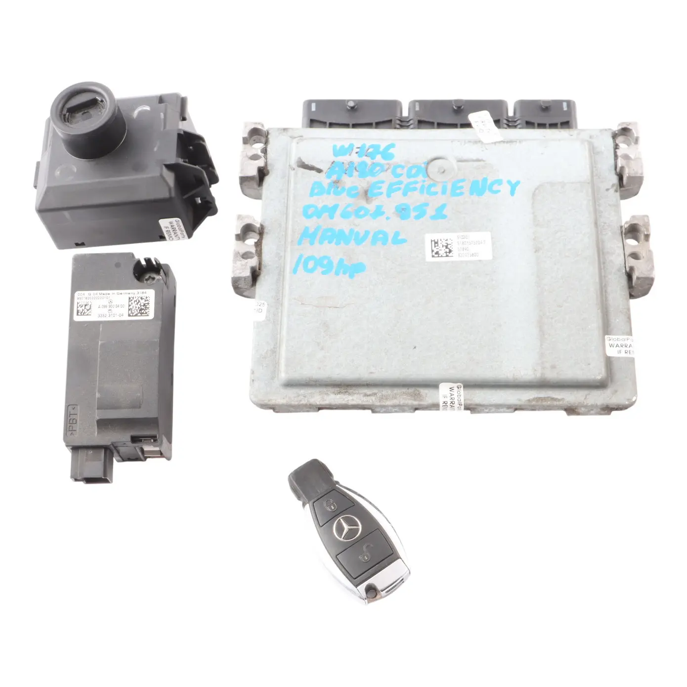 Mercedes W176 A180 CDI OM607.951 BlueEFFI Engine ECU Kit Lock + Key A6079000700