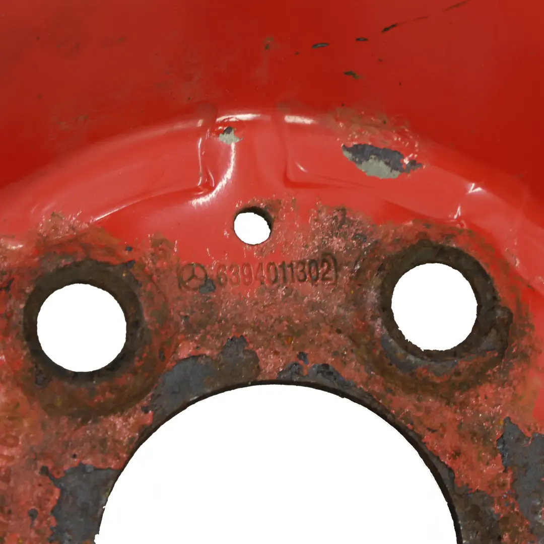 Rote Stahlfelge Ersatzrad Reifen 16" ET:60 6,5J für Mercedes Vito W639 mit Teilenummer A6394011302 Mercedes Vito W639 Rote Stahlfelge Ersatzrad Reifen 16" ET:60 6,5J - SKU A6394011302-5 - Teilenummer A6394011302