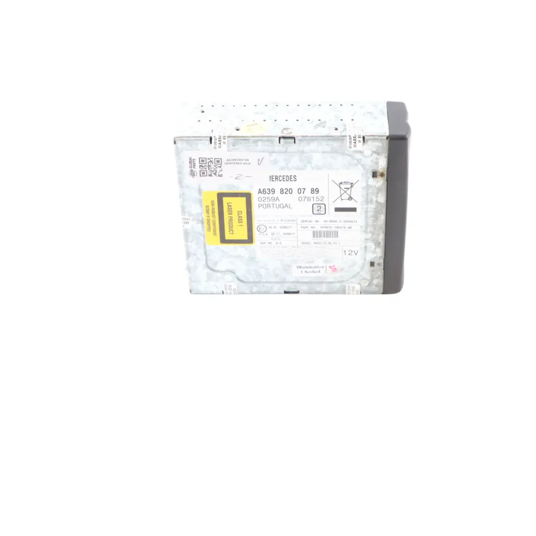 Player Radio Audio Head Unit to Mercedes W639 CD with Part number A6398200789 Mercedes W639 CD Player Radio Audio Head Unit - SKU A6398200789 - Part number A6398200789