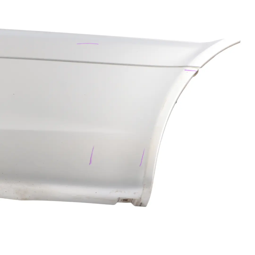 Bumper Right O/S Side Corner Trim Brilliant Silver - 9744 to Mercedes W639 Rear with Part number A6398801971 Mercedes W639 Rear Bumper Right O/S Side Corner Trim Brilliant Silver - 9744 - SKU A6398801971-BRS - Part number A6398801971