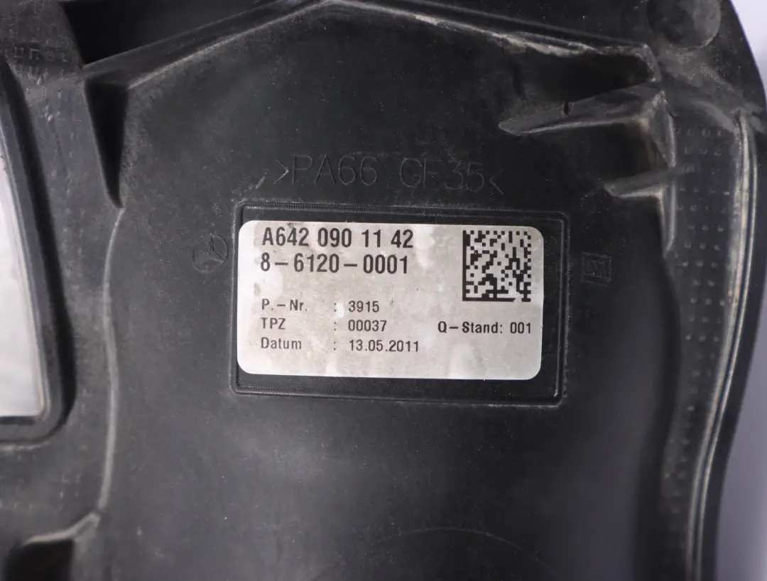 Rohr Mercedes W212 W221 OM642 Kanal Luftstrom Massemesser für Turbo mit Teilenummer A6420901642 Turbo Rohr Mercedes W212 W221 OM642 Kanal Luftstrom Massemesser - SKU A6420901642-4 - Teilenummer A6420901642