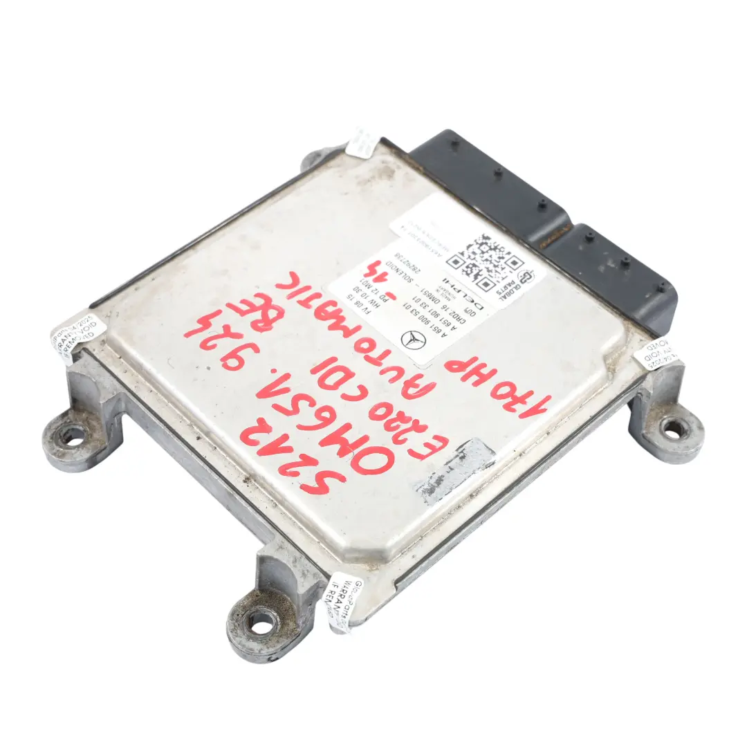 Mercedes S212 E220CDI OM651.924 170HP Engine Control Unit ECU Kit - SKU A6519005301-14 - Part number A6519005301