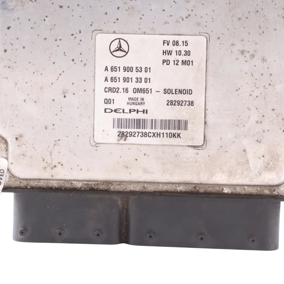 Mercedes W204 C250CDI 204HP OM651.911 Kit Centralina Motore - SKU A6519005301-7 - Numero di parte A6519005301