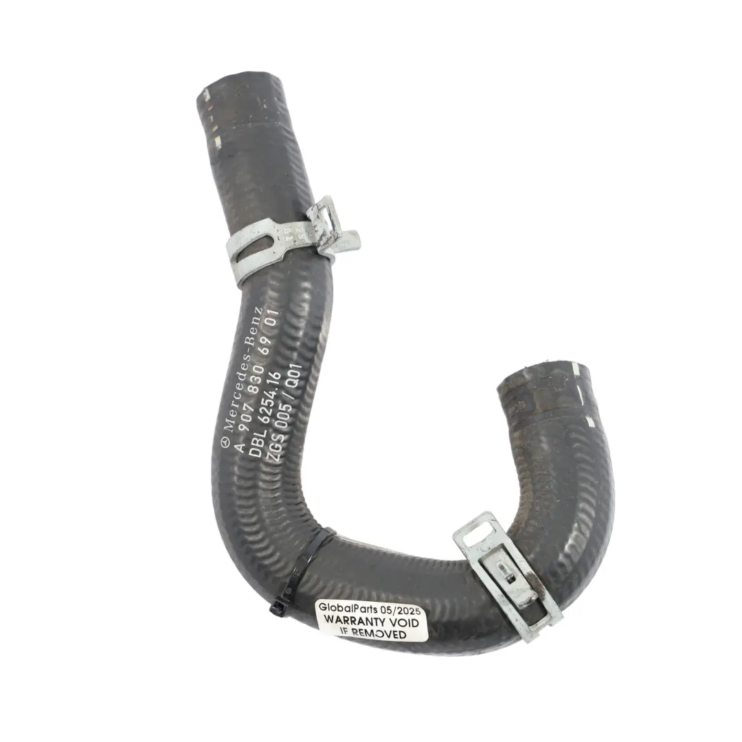W907 Auxiliary Water Pump Coolant Hose Line Pipe 9078306901 to Mercedes with Part number A9078306901 Mercedes W907 Auxiliary Water Pump Coolant Hose Line Pipe 9078306901 - SKU A9078306901 - Part number A9078306901