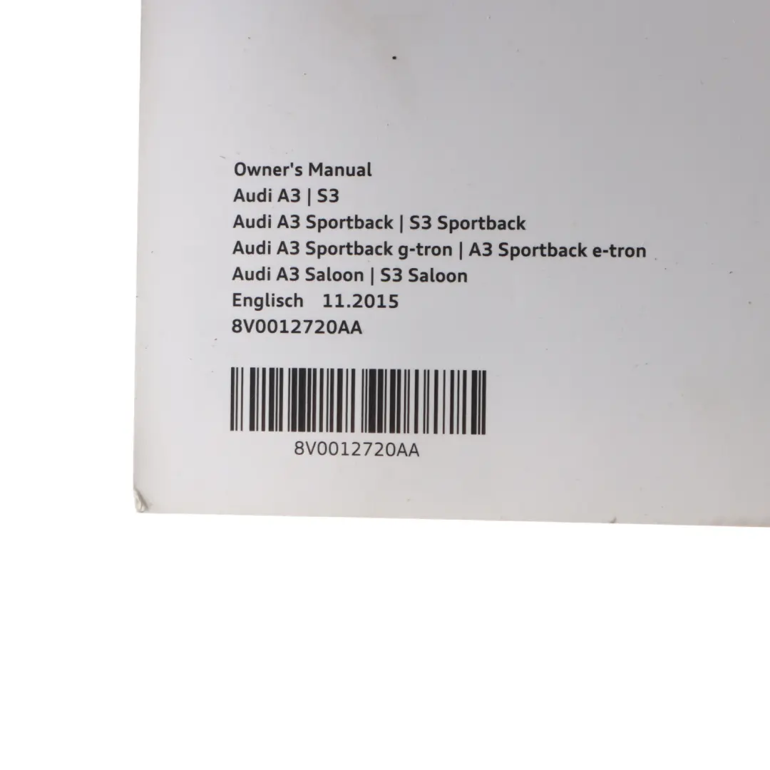 Owner's Manual Service Booklet Book Set Pouch Case Wallet to Audi A3 S3 RS3 8V with Part number AUDIORGANIZERBOOK Audi A3 S3 RS3 8V Owner's Manual Service Booklet Book Set Pouch Case Wallet - SKU AUDIORGANIZERBOOK-2 - Part number AUDIORGANIZERBOOK