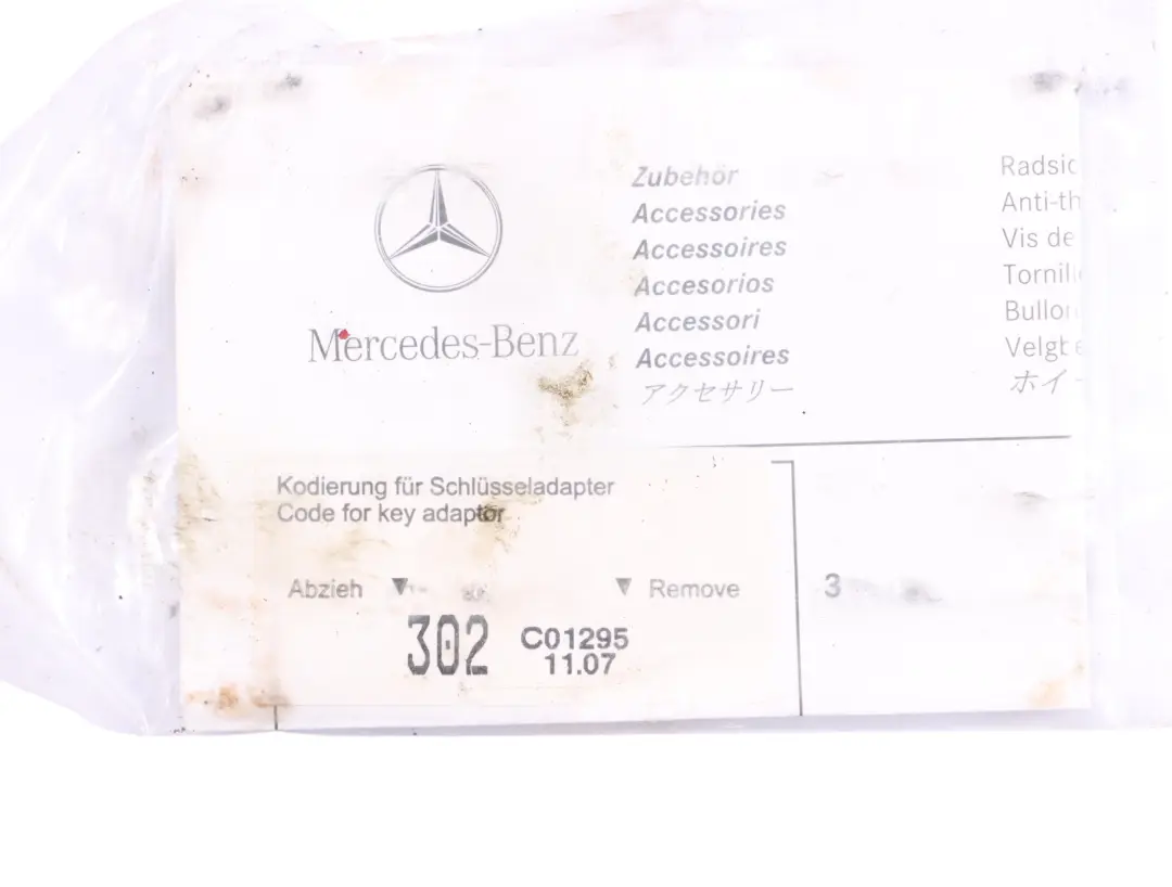 Antirrobo Rueda Aleación Pernos Seguridad Cerraduras para Mercedes ML W164 con número de pieza B66470145 Mercedes ML W164 Antirrobo Rueda Aleación Pernos Seguridad Cerraduras - SKU B66470145 - Número de pieza B66470145