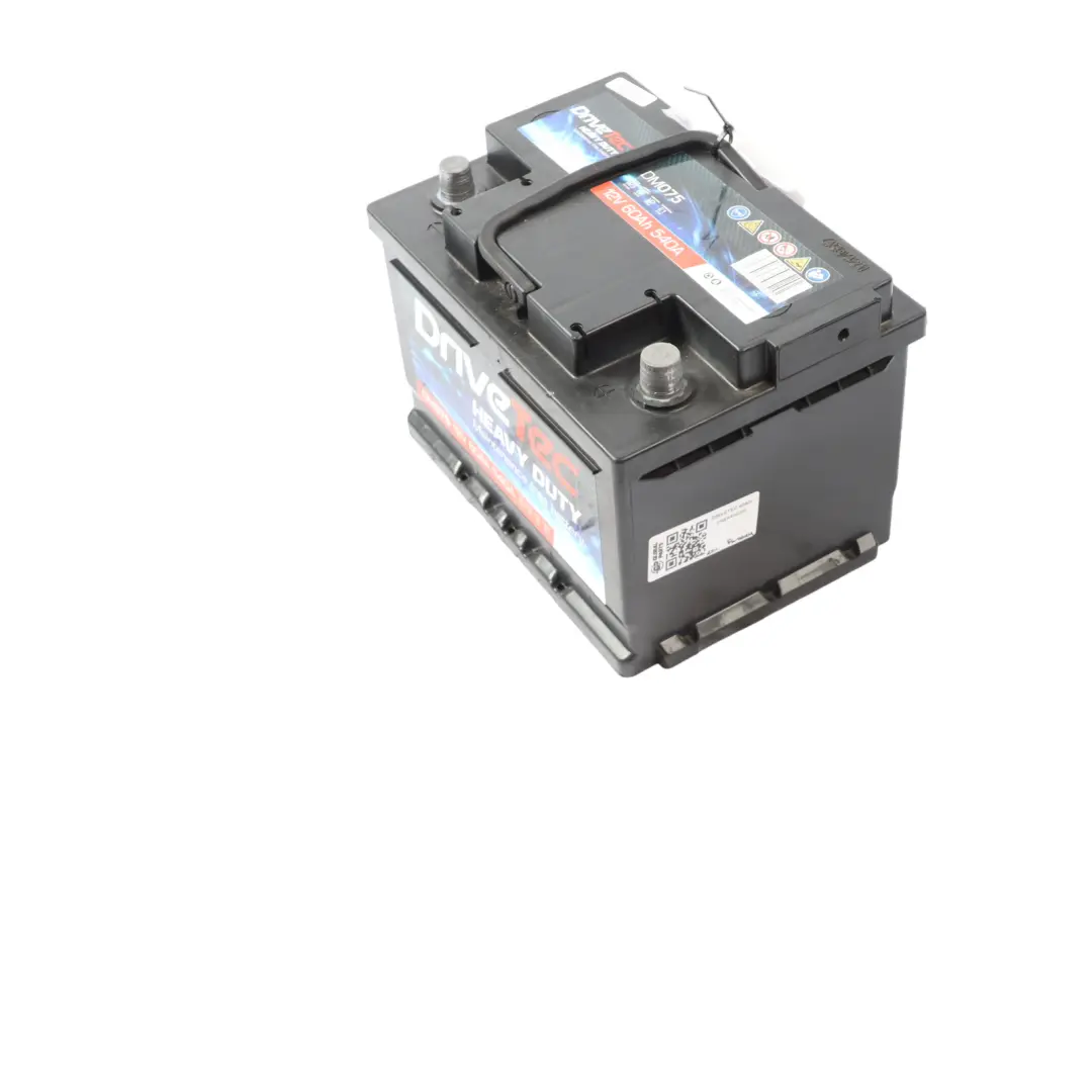 DriveTec Heavy Duty 12V Accumulator Battery 60Ah 540A DM075 to with Part number DRIVETEC-60AH DriveTec Heavy Duty 12V Accumulator Battery 60Ah 540A DM075 - SKU DRIVETEC-60AH - Part number DRIVETEC-60AH