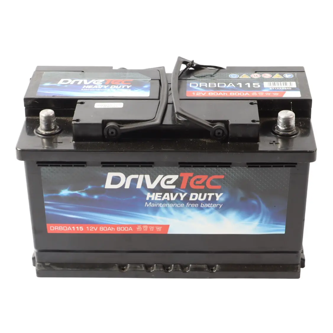 DriveTec Heavy Duty 12V Accumulator Car Battery 80Ah 800A DM110