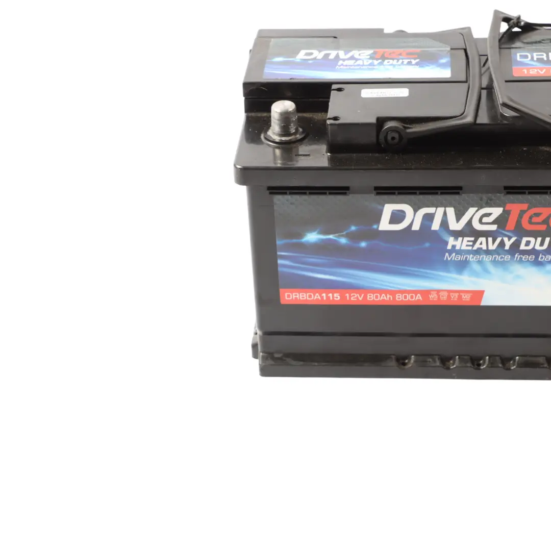 DriveTec Heavy Duty 12V Accumulator Car Battery 80Ah 800A DM110 to with Part number DRIVETEC-80AH DriveTec Heavy Duty 12V Accumulator Car Battery 80Ah 800A DM110 - SKU DRIVETEC-80AH - Part number DRIVETEC-80AH