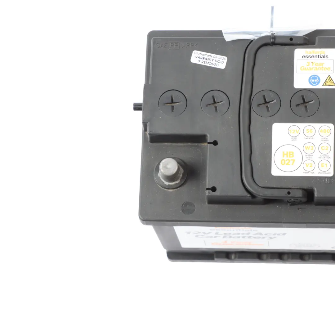 Halfords Essentials 12V Lead Acid Car Accumulator Battery 56Ah 480A HB027 to with Part number HALFORDS-56AH Halfords Essentials 12V Lead Acid Car Accumulator Battery 56Ah 480A HB027 - SKU HALFORDS-56AH - Part number HALFORDS-56AH