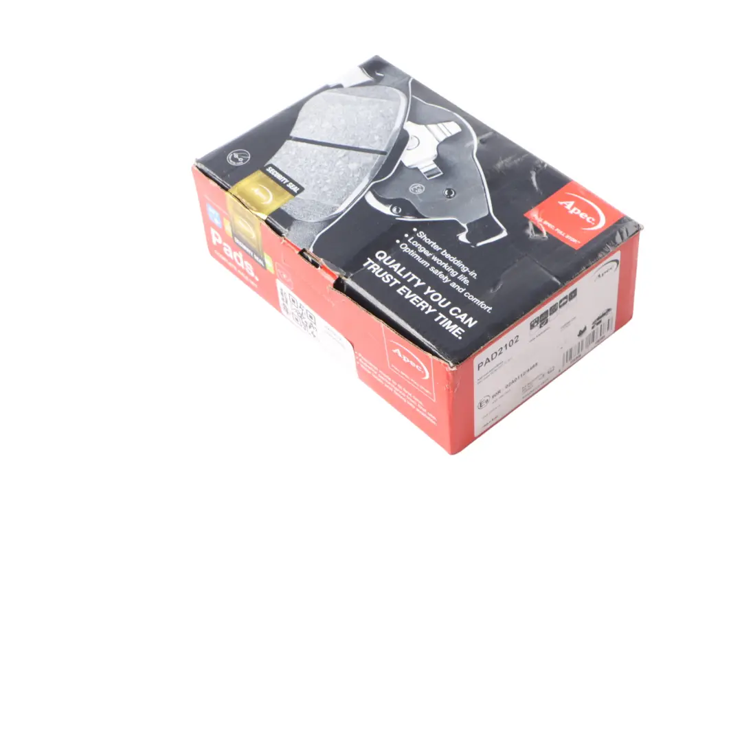 Front Wheel Brake Pad Set Apec Braking Unit Kit to BMW F40 Mini F56 F60 with Part number PAD2102 BMW F40 Mini F56 F60 Front Wheel Brake Pad Set Apec Braking Unit Kit - SKU PAD2102 - Part number PAD2102