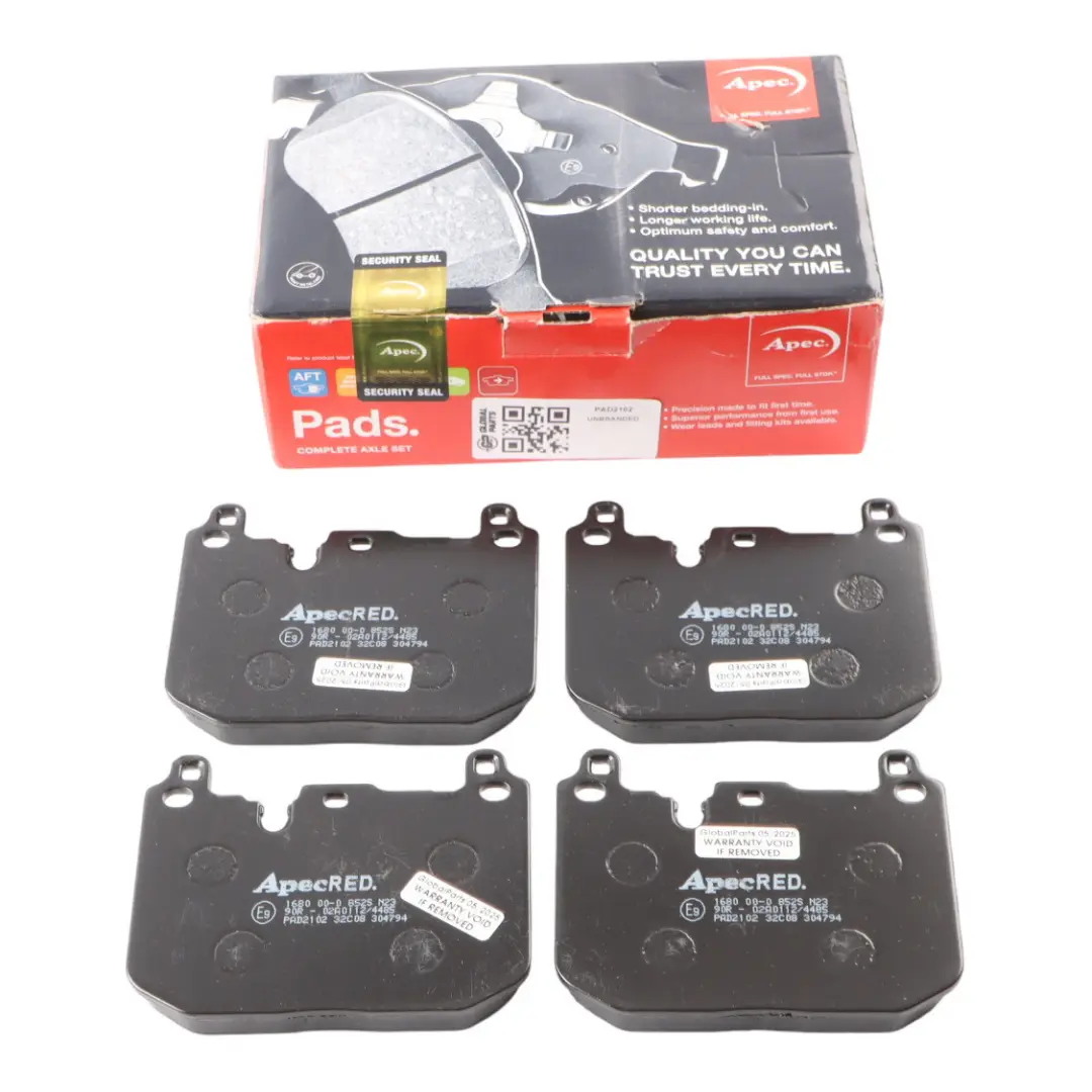 Front Wheel Brake Pad Set Apec Braking Unit Kit to BMW F40 Mini F56 F60 with Part number PAD2102 BMW F40 Mini F56 F60 Front Wheel Brake Pad Set Apec Braking Unit Kit - SKU PAD2102 - Part number PAD2102