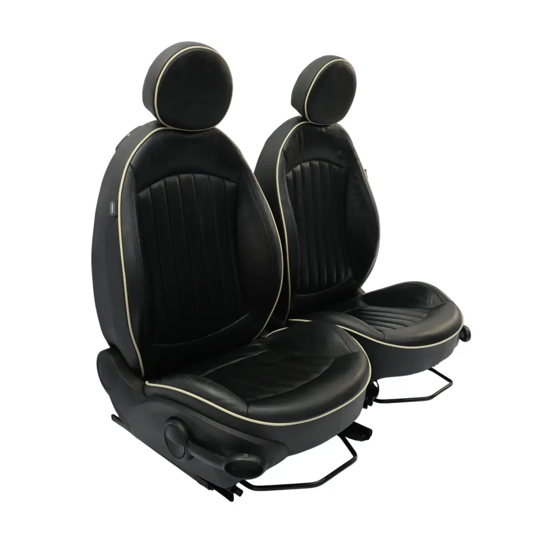 Mini Cooper One R56 Sport Full Leather Interior Seats Seat Front Rear Set Black - SKU R56-SEATS-SPORT-LEATHER-LOUNGE-T9E1 - Part number R56-SEATS-SPORT-LEATHER-LOUNGE
