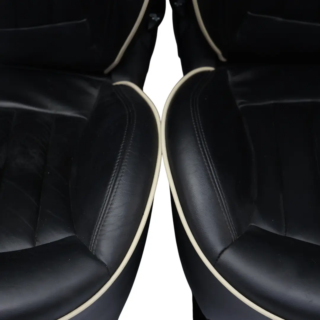 Mini Cooper One R56 Sport Full Leather Interior Seats Seat Front Rear Set Black - SKU R56-SEATS-SPORT-LEATHER-LOUNGE-T9E1 - Part number R56-SEATS-SPORT-LEATHER-LOUNGE