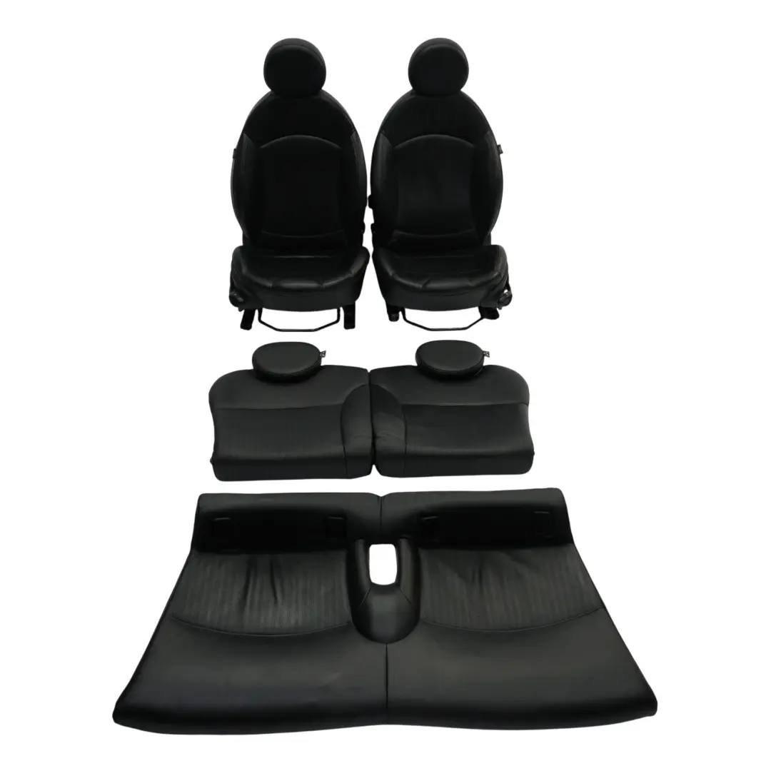 Fotele Fotel Kanapa Czarna Skóra Sport Komplet do Mini Cooper o numerze R56 Mini Cooper Fotele Fotel Kanapa Czarna Skóra Sport Komplet - SKU R56-Sports-Full-Leather-Black-Seats-1 - Numer Części R56