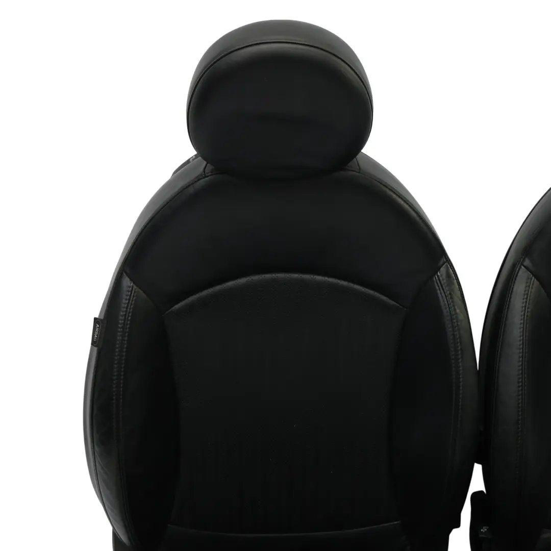 Leather Seats Mini Cooper Sport Full Black Leather Interior Seat Front Rear to with Part number R56 Leather Seats Mini Cooper Sport Full Black Leather Interior Seat Front Rear - SKU R56-Sports-Full-Leather-Black-Seats-1 - Part number R56