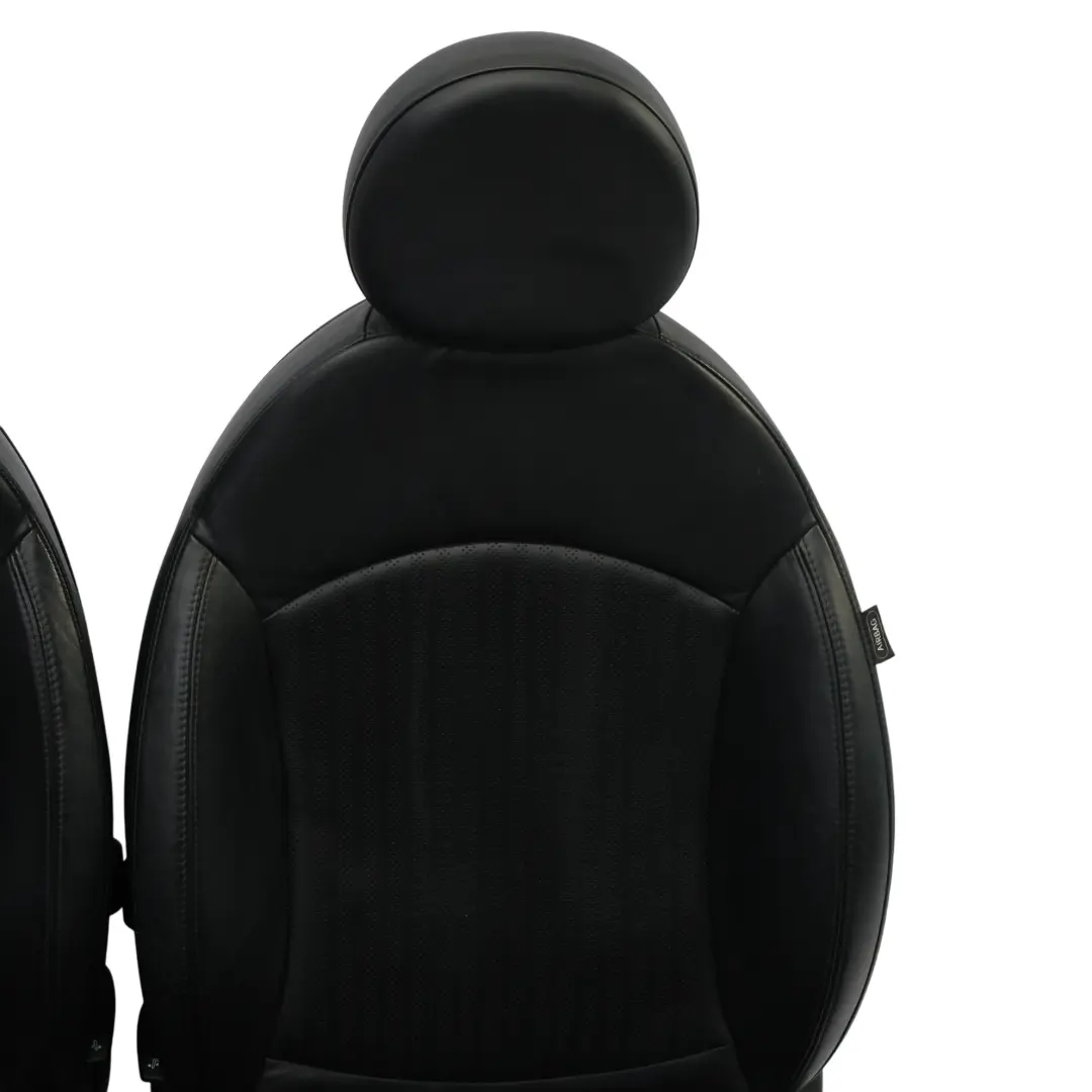 Leather Seats Mini Cooper Sport Full Black Leather Interior Seat Front Rear to with Part number R56 Leather Seats Mini Cooper Sport Full Black Leather Interior Seat Front Rear - SKU R56-Sports-Full-Leather-Black-Seats-1 - Part number R56