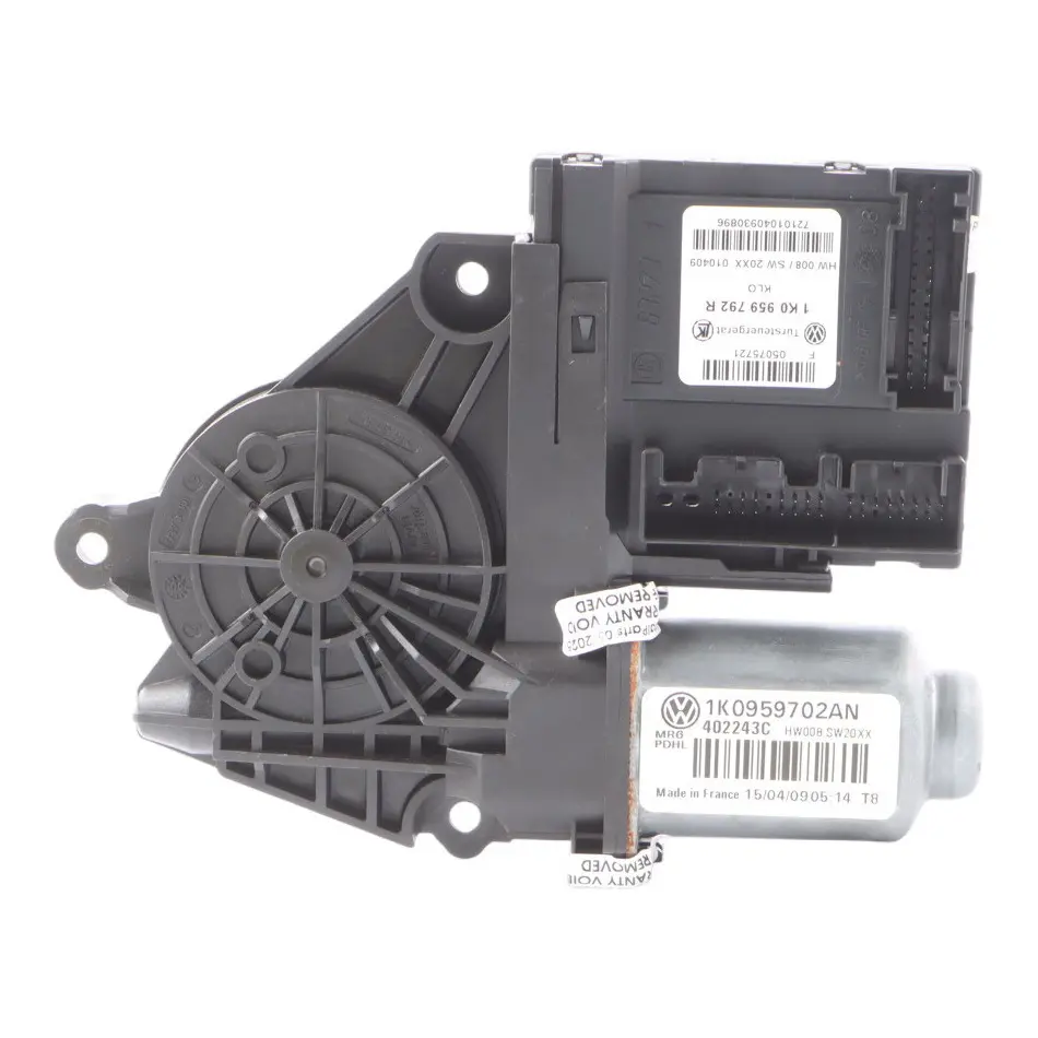 1K Front Window Regulator Motor Left N/S to VW Volkswagen Golf with Part number 1K0959792R VW Volkswagen Golf 1K Front Window Regulator Motor Left N/S - SKU RHD-1K0959792R - Part number 1K0959792R