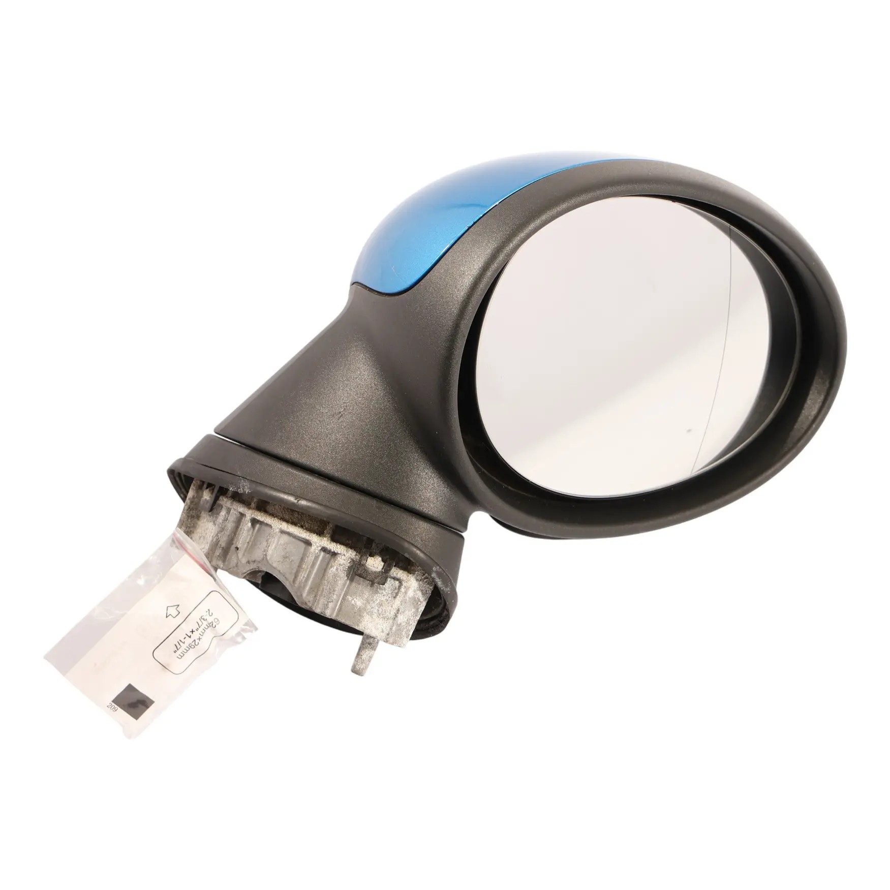 Door Wing Mirror Mini R55 R56 R57 Right O/S Heated 5-Pin Laser Blue Metallic A59