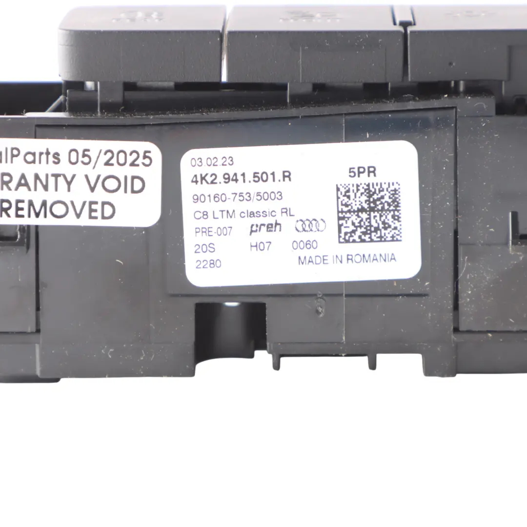 4M Headlight Fog Light Switch Button Block Panel to Audi Q7 with Part number 4K2941501R Audi Q7 4M Headlight Fog Light Switch Button Block Panel - SKU RHD-4K2941501R - Part number 4K2941501R