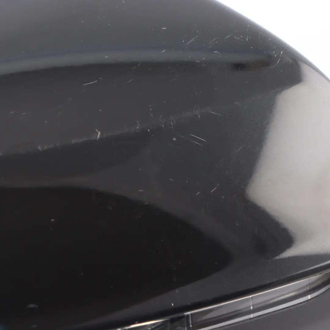 Audi Q7 4M Front Mirror Wing Door Electric Power Right O/S Mythical Black - Y9T - SKU RHD-4M2857410AS-MYB - Part number 4M2857410AS