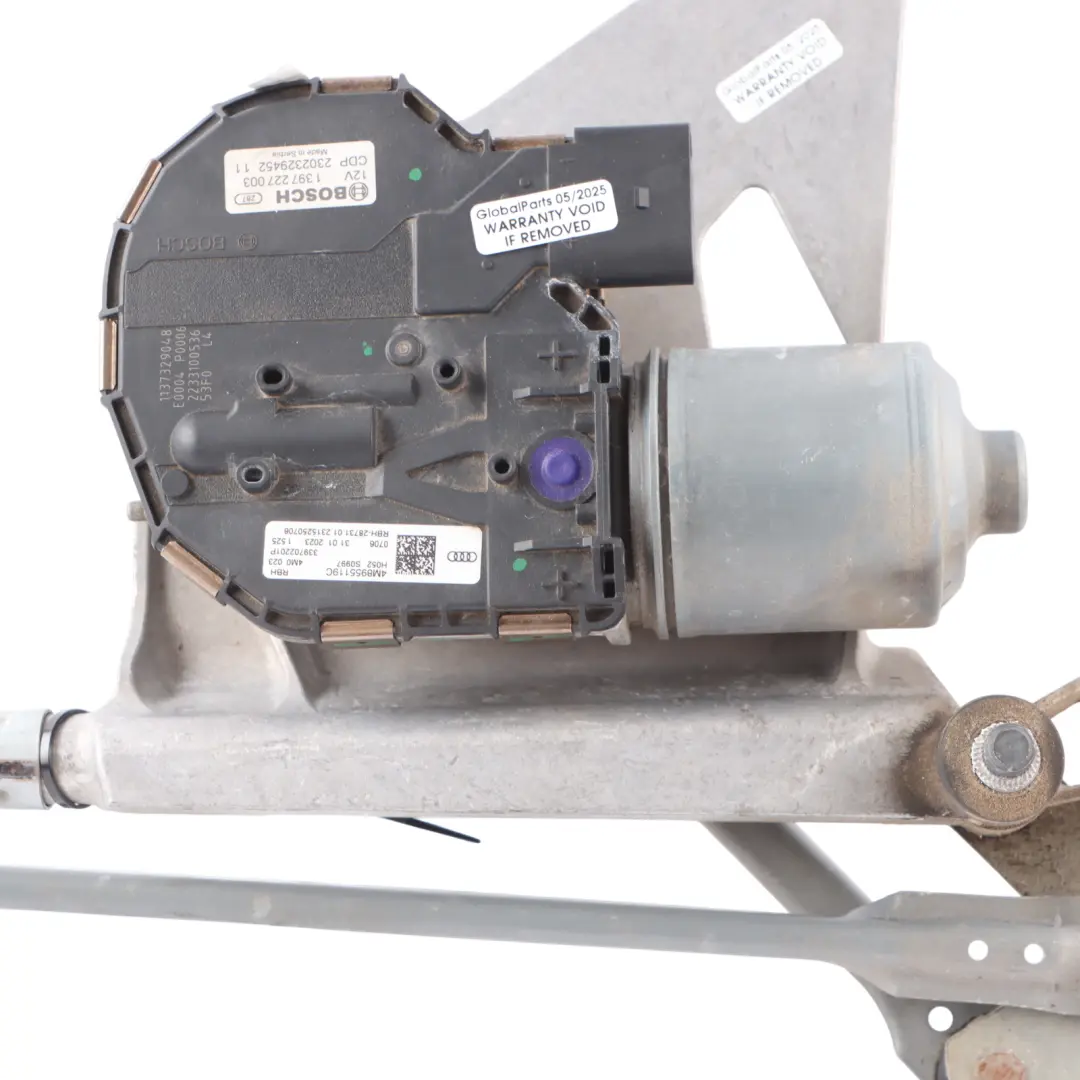 Audi Q7 Q8 4M Wiper Linkage System Front Windscreen Windshield Motor - SKU RHD-4M8955023C - Part number 4M8955023C