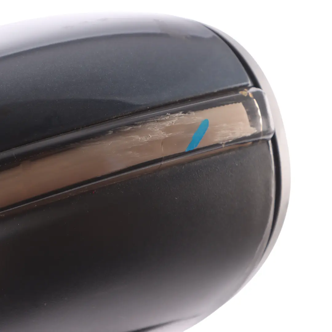 Volkswagen Golf 6 Wing Mirror Left N/S Electric Blue Graphite Pearl Effect C5F - SKU RHD-5K0857507AH-BGR - Part number 5K0857507AH