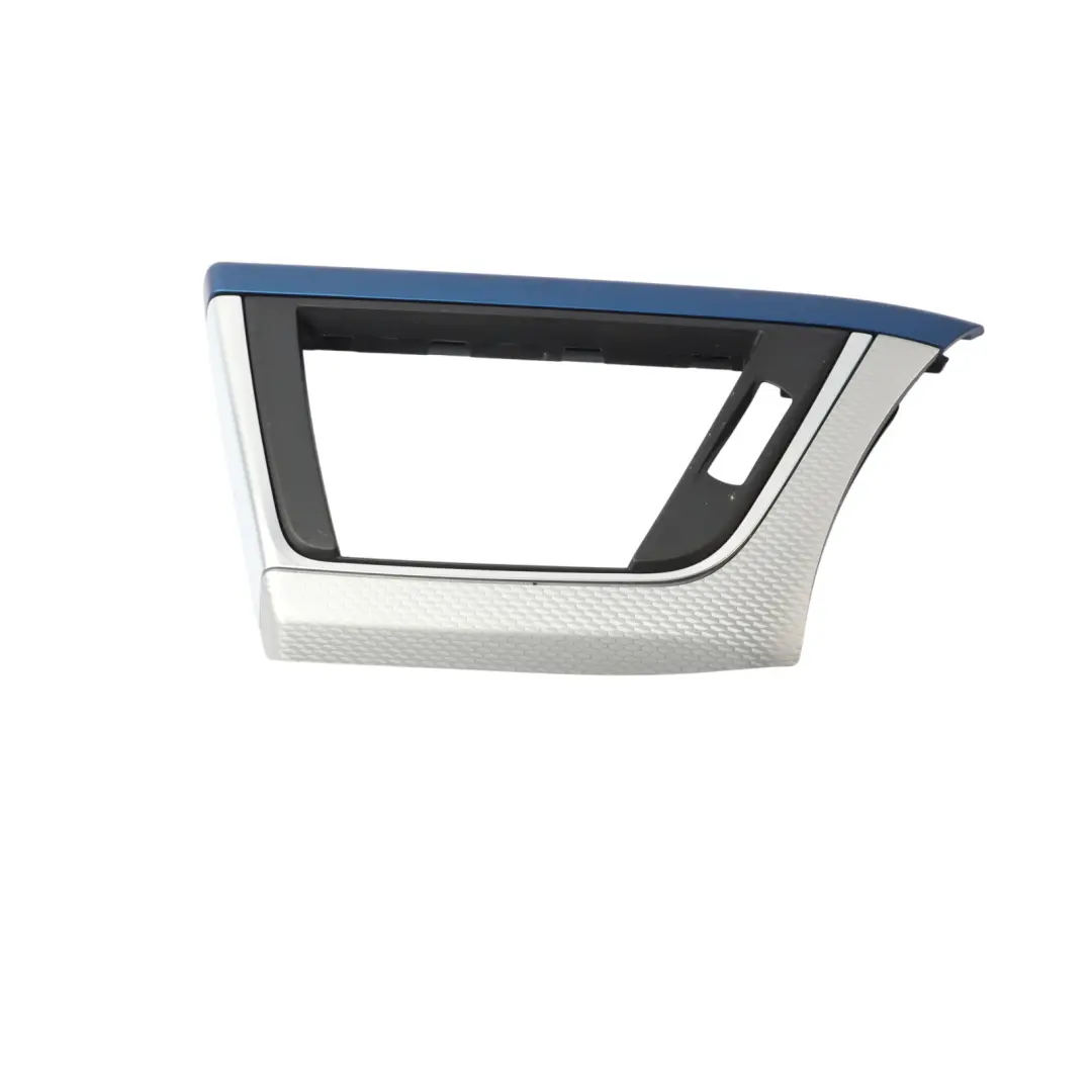 BMW F30 F36 Trim Strip Dashboard Dash Cover Hexagon Alu Blue Matt Set - SKU RHD-6827338-2 - Part number 6827338