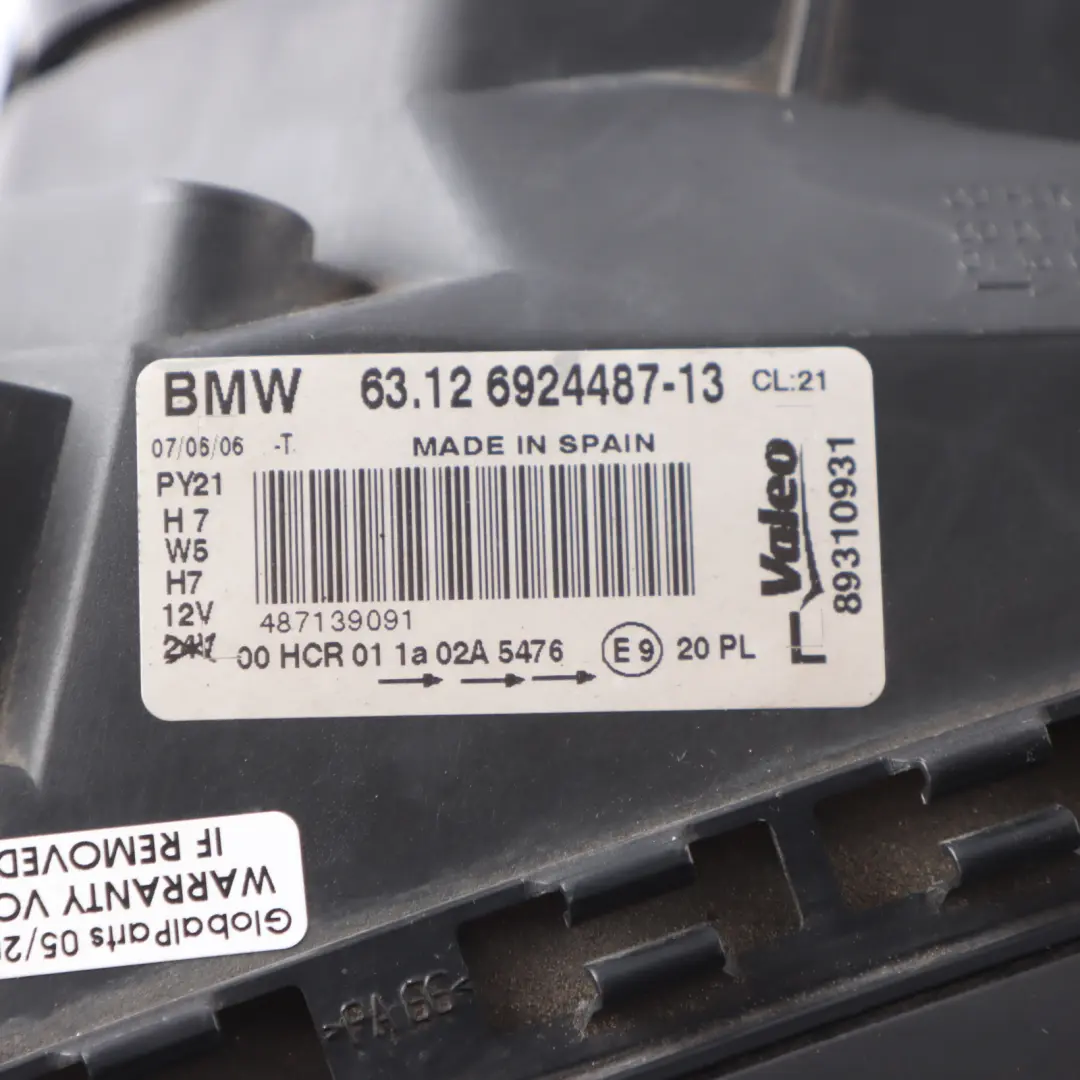 Headlight Passenger Side Front Left N/S Headlamp Lamp to BMW E87 with Part number 6924487 BMW E87 Headlight Passenger Side Front Left N/S Headlamp Lamp - SKU RHD-6924487-2 - Part number 6924487