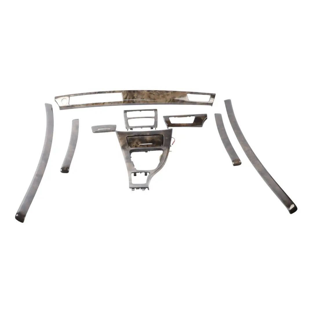 BMW E93 Dashboard Centre Console Interior Trim Cover Set Poplar Woodgrain Grey - SKU RHD-6958025-5 - Part number 6958025