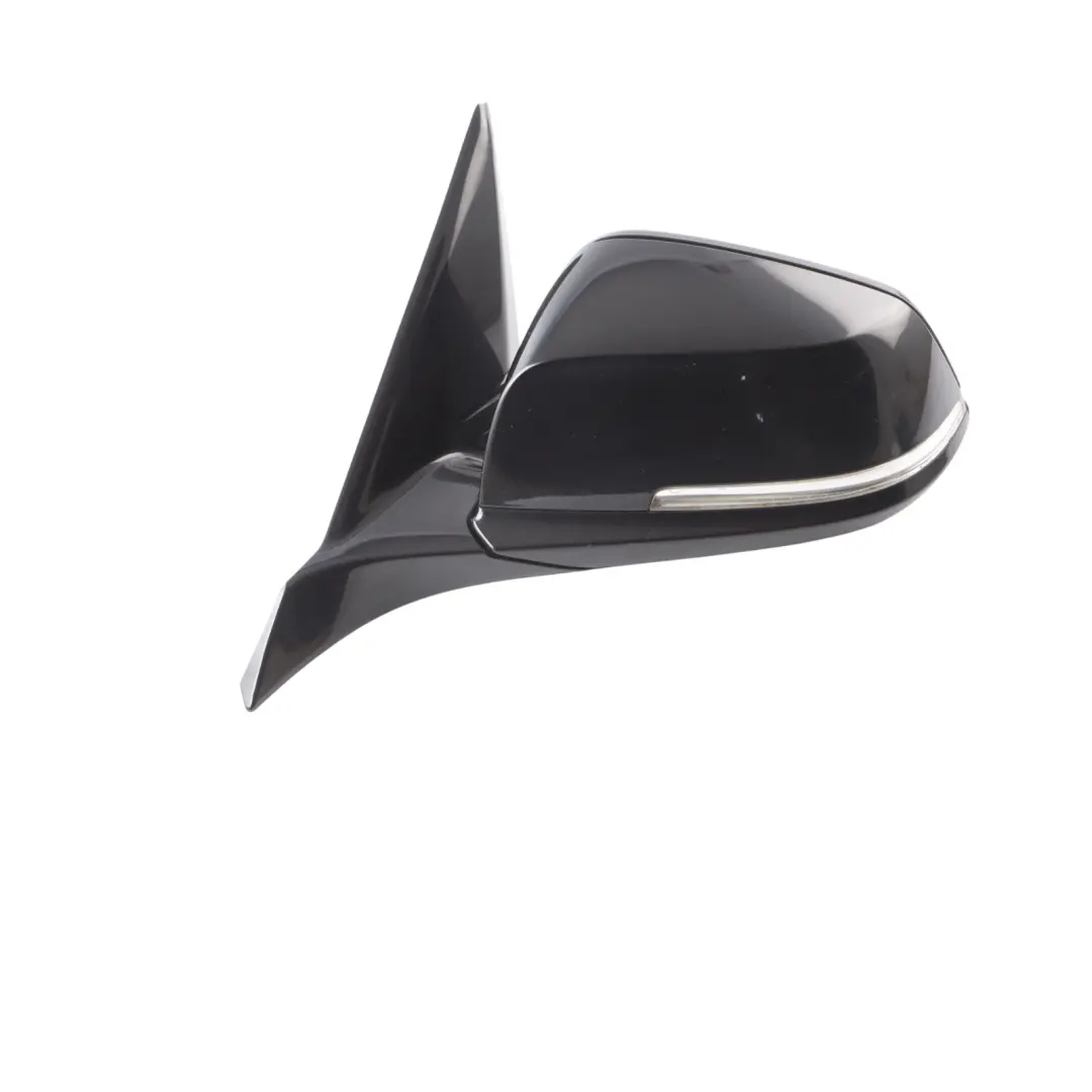 BMW F20 Wing Mirror Door Left Heated N/S High Gloss Black Sapphire Metallic 475 - SKU rhd-7242779-BS - Part number 7242779