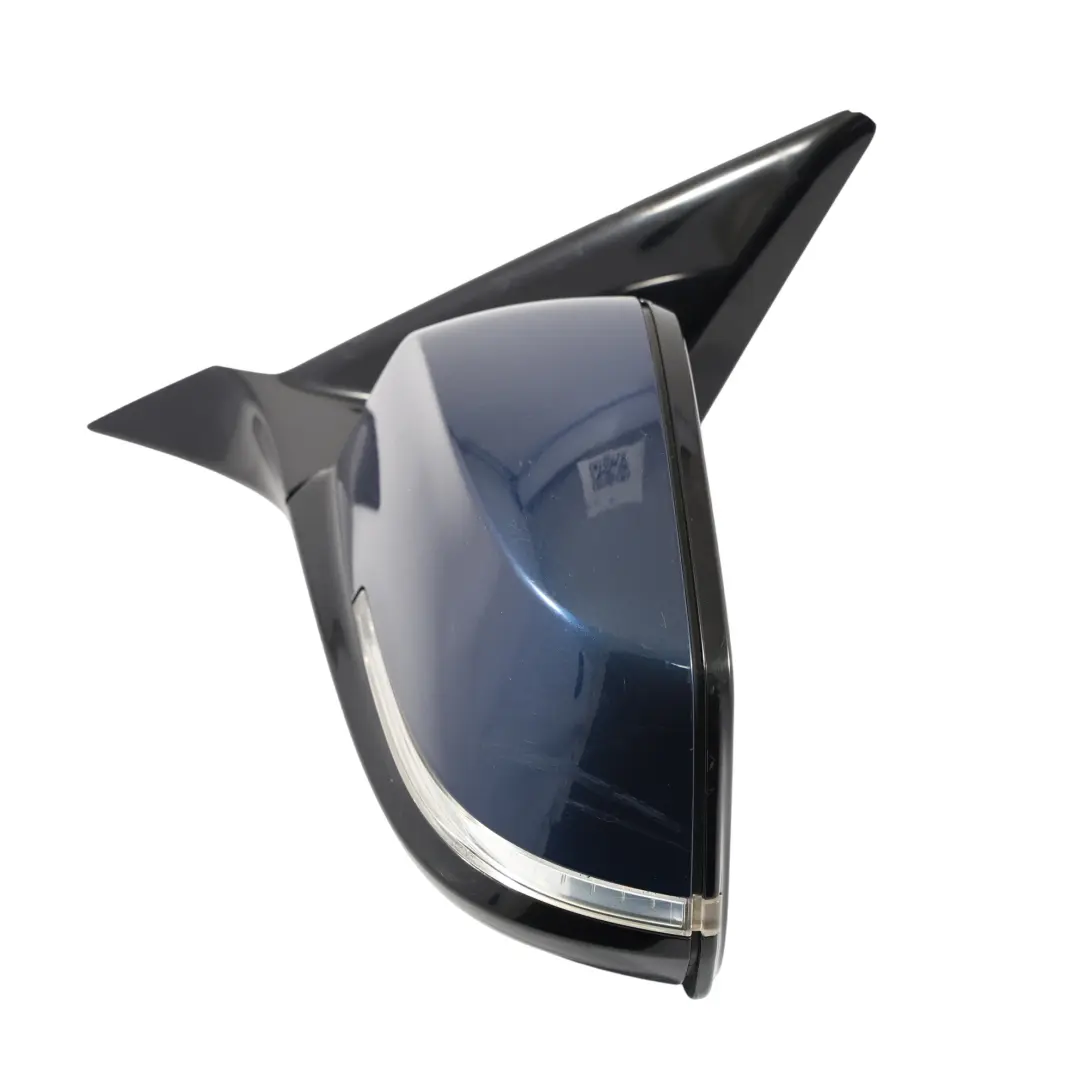 BMW F20 Wing Mirror Door Left Heated N/S High Gloss Tiefseeblau Blue - A76 - SKU RHD-7242779-DSB - Part number 7242779