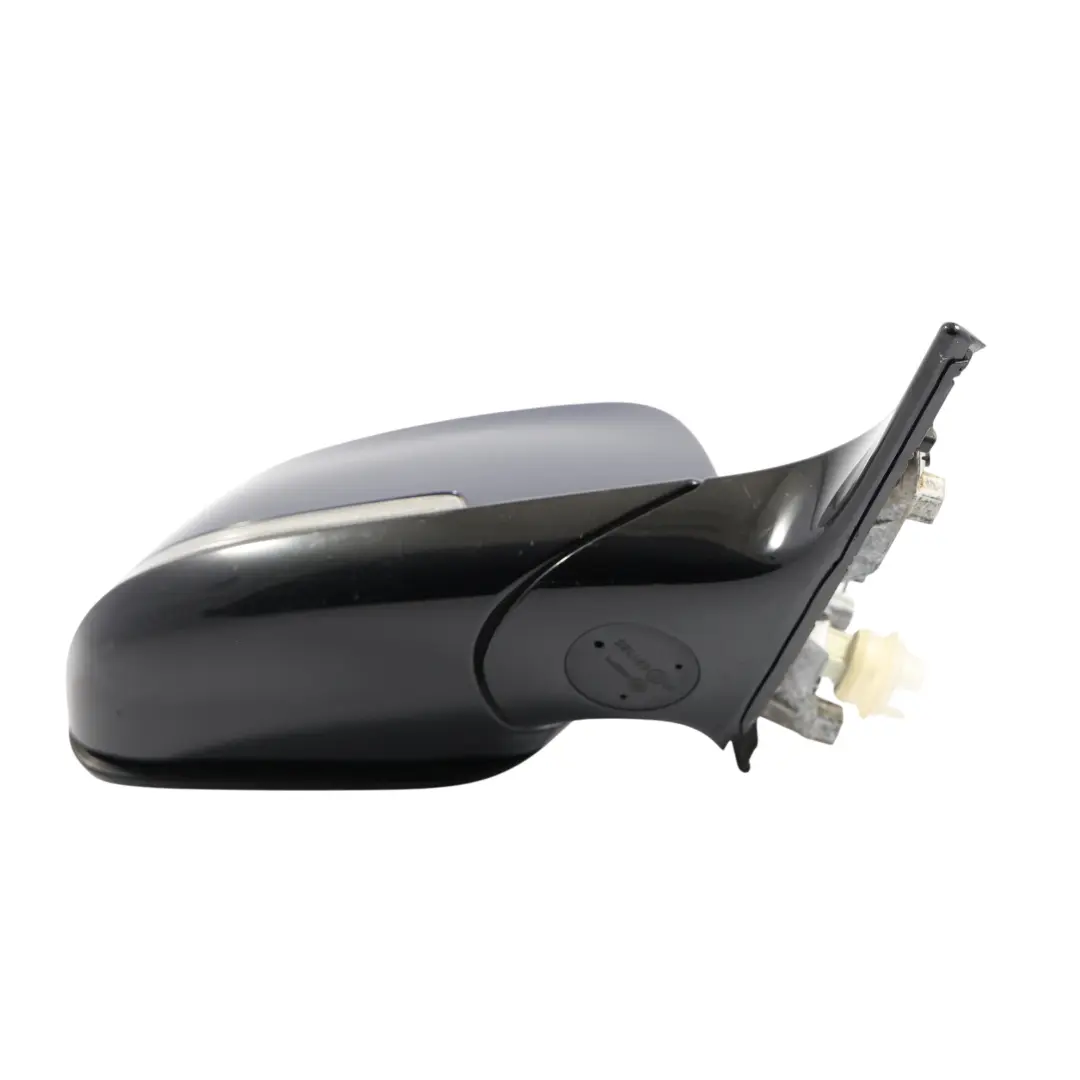 BMW F20 Wing Mirror Heated Right O/S High Gloss 6 Pins Tiefseeblau Blue - A76 - SKU RHD-7242780-DSB - Part number 7242780