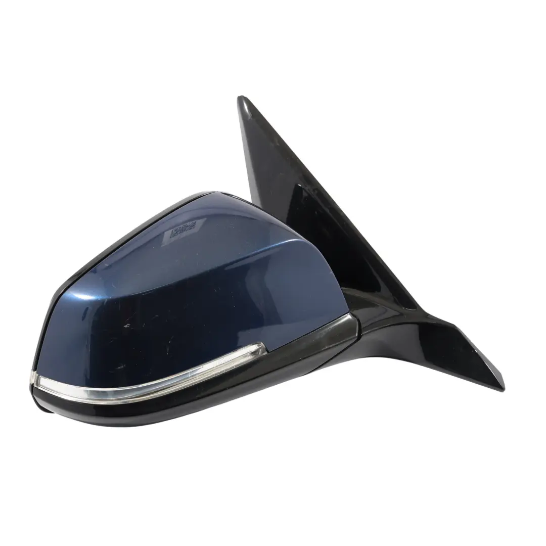 Wing Mirror Heated Right O/S High Gloss 6 Pins Tiefseeblau Blue - A76 to BMW F20 with Part number 7242780 BMW F20 Wing Mirror Heated Right O/S High Gloss 6 Pins Tiefseeblau Blue - A76 - SKU RHD-7242780-DSB - Part number 7242780