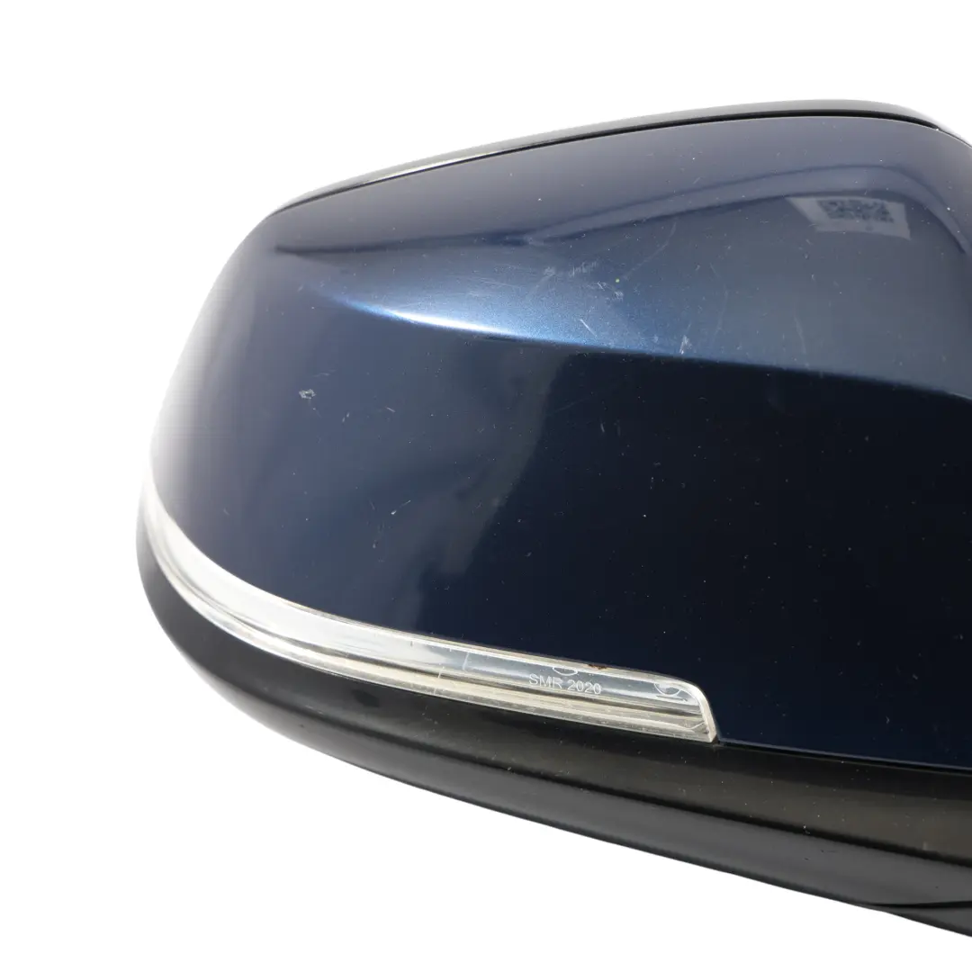 Wing Mirror Heated Right O/S High Gloss 6 Pins Tiefseeblau Blue - A76 to BMW F20 with Part number 7242780 BMW F20 Wing Mirror Heated Right O/S High Gloss 6 Pins Tiefseeblau Blue - A76 - SKU RHD-7242780-DSB - Part number 7242780