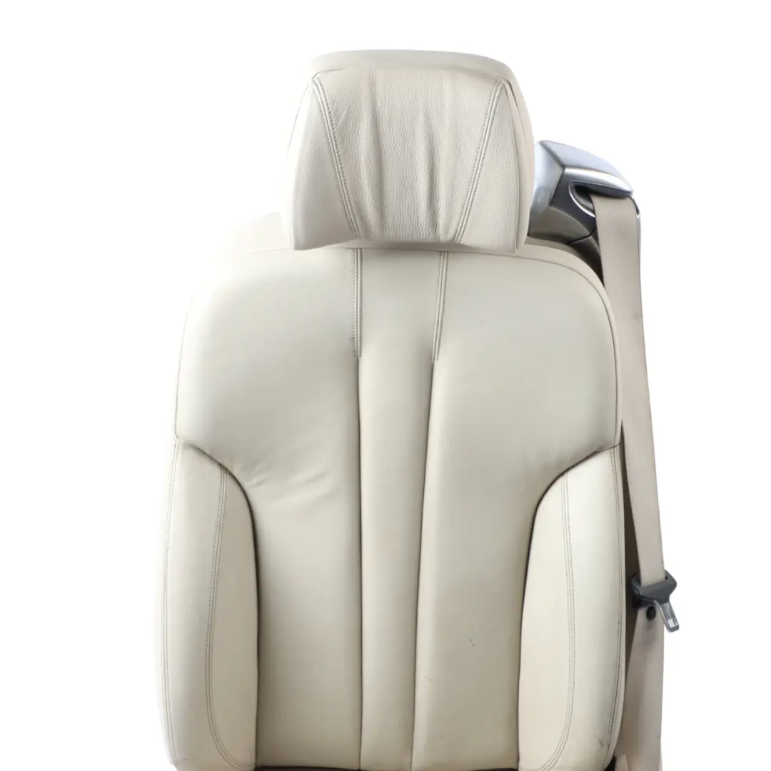 BMW F12 Cabrio Front Sport Seat Memory Heated Left N/S Leather Elfenbein White - SKU RHD-7280619-1 - Part number 7280619