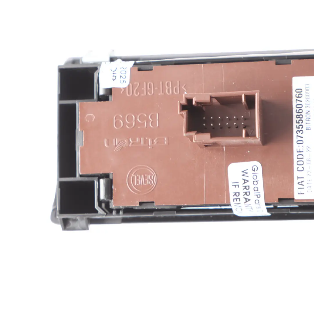 Citroen Relay III Dashboard Panel Light Switch Control Unit 7355861650 to with Part number 7355860760 Citroen Relay III Dashboard Panel Light Switch Control Unit 7355861650 - SKU RHD-7355860760 - Part number 7355860760