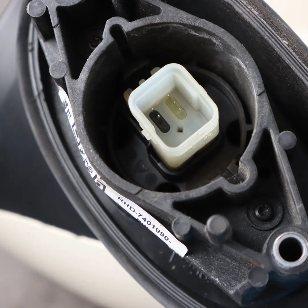 Wing Mirror Mini F55 F56 F57 Right O/S Outside Heated Pepper White - 850 5 Pins to with Part number 7401090 Wing Mirror Mini F55 F56 F57 Right O/S Outside Heated Pepper White - 850 5 Pins - SKU RHD-7401090-PW - Part number 7401090