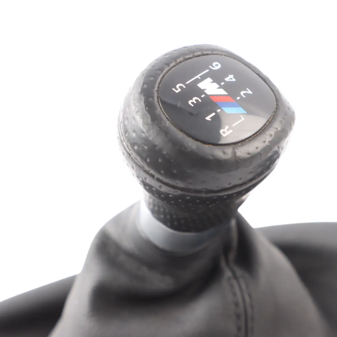 Gear Knob BMW E81 E82 E88 E87 LCI M-Sport 6-Speed Gaiter Leather Black - SKU RHD-8037305-4 - Part number 8037305