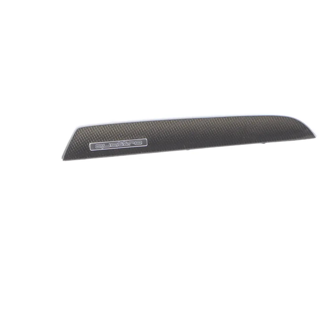 Audi S4 B8 Dashboard Decor Trim Strip Quattro Badge Carbon Kit Set - SKU RHD-8K2853189R-1 - Part number 8K2853189R