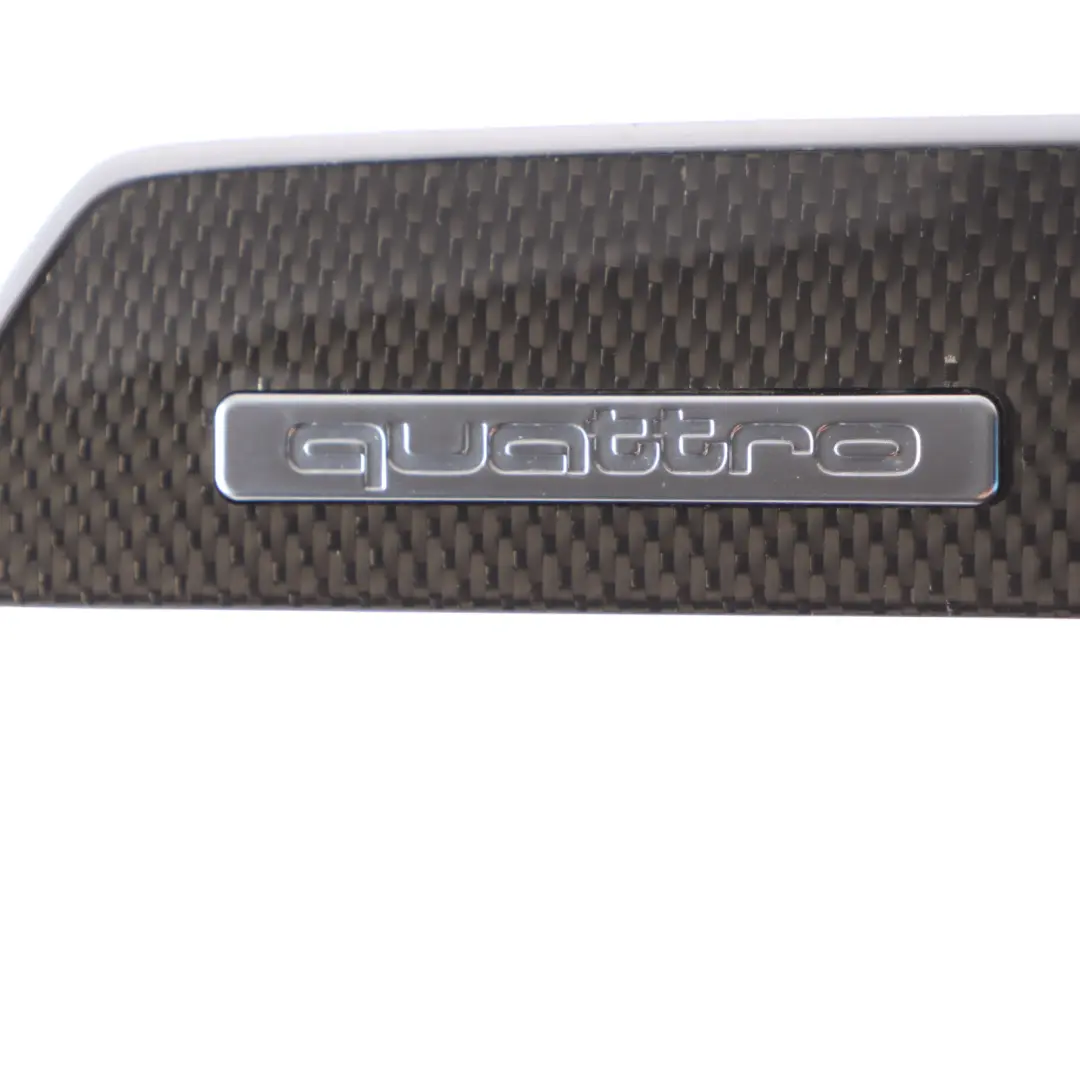 Dashboard Decor Trim Strip Quattro Badge Carbon Kit Set to Audi S4 B8 with Part number 8K2853189R Audi S4 B8 Dashboard Decor Trim Strip Quattro Badge Carbon Kit Set - SKU RHD-8K2853189R-1 - Part number 8K2853189R