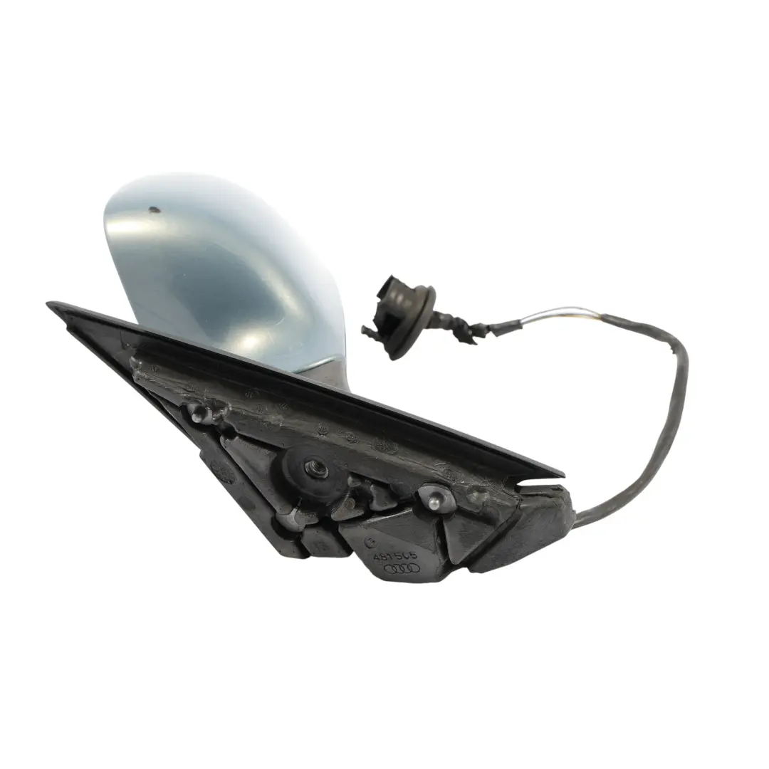 Audi A3 8P Sportback Door Wing Mirror Glass Left N/S Sphere Blue Metallic - X5X - SKU RHD-8P2858531EB-SPH - Part number 8P2858531EB