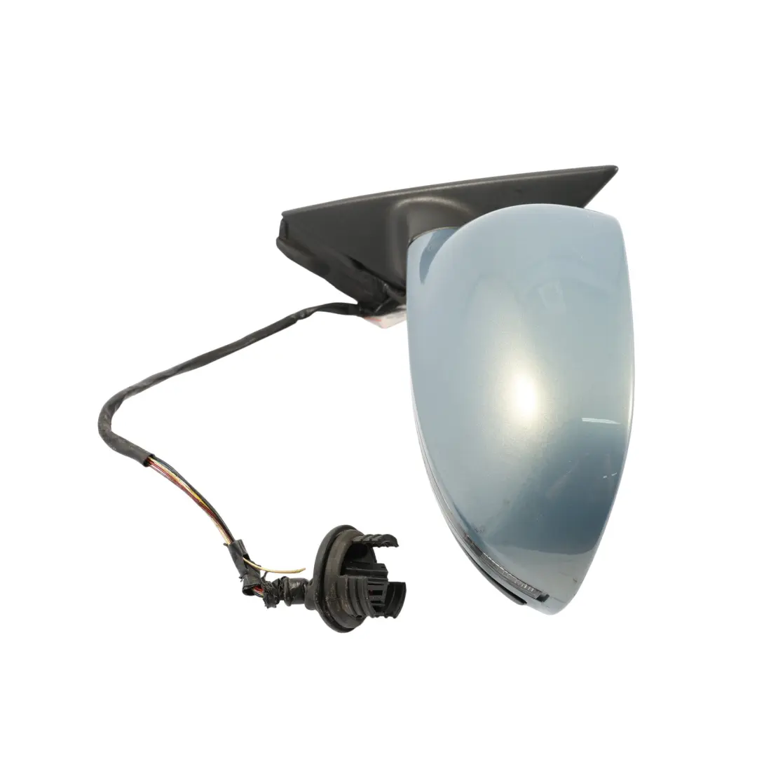 Audi A3 8P Sportback Door Wing Mirror Glass Left N/S Sphere Blue Metallic - X5X - SKU RHD-8P2858531EB-SPH - Part number 8P2858531EB