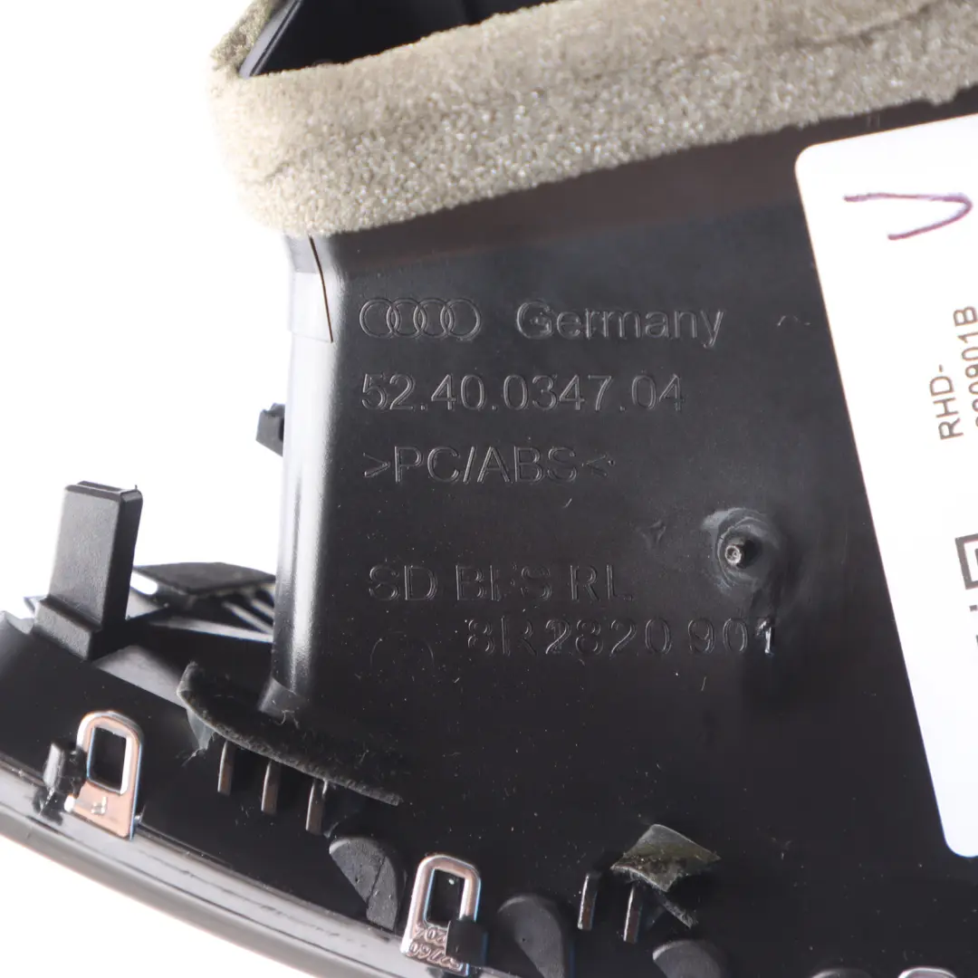 Vent Grille Dashboard Dash Left N/S Passenger Side to Audi Q5 8R Air with Part number 8R2820901B Audi Q5 8R Air Vent Grille Dashboard Dash Left N/S Passenger Side - SKU RHD-8R2820901B - Part number 8R2820901B